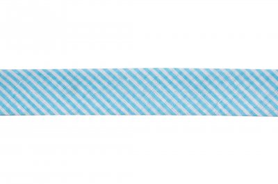 Bias Binding: Cotton: Printed: Stripes: 20mm: Turquoise