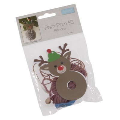 Pom Pom Decoration Kit: Reindeer
