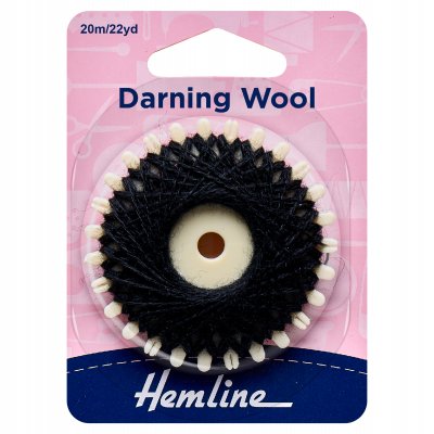 Darning Wool: 20m: Black