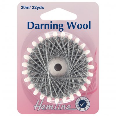 Darning Wool: 20m: Dark Grey