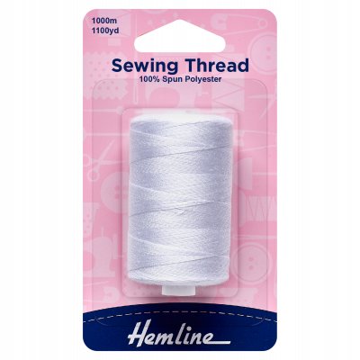 Sewing Thread: 5 x 1000m: White