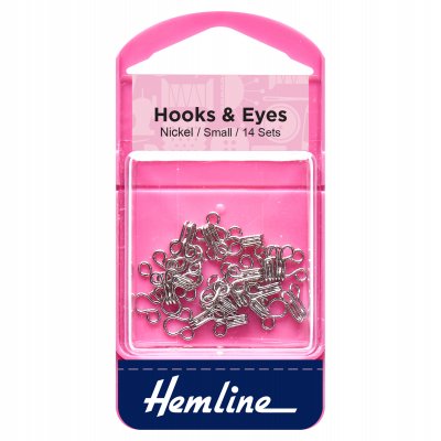 Hooks and Eyes: Nickel - Size 1