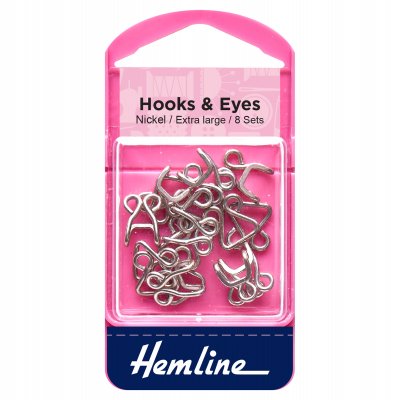 Hooks and Eyes: Nickel - Size 13