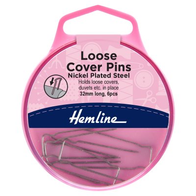 Loose Cover Pins: Nickel - 32mm, 6pcs