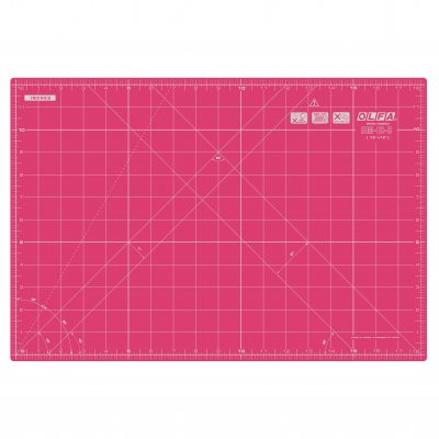 Rotary Cutting Mat: 42.5x27.5cm / 17x11in: Pink