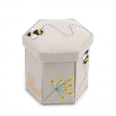 Premium Novelty Collection: Victorian Appliqué Sewing Case with Contents: Bee