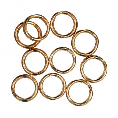Deluxe: Split Rings: Gold Plated: Pack of 10