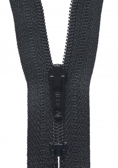 Nylon Dress and Skirt Zip: 30cm: Black