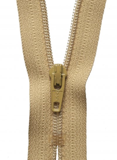 Nylon Dress and Skirt Zip: 41cm: Light Old Gold