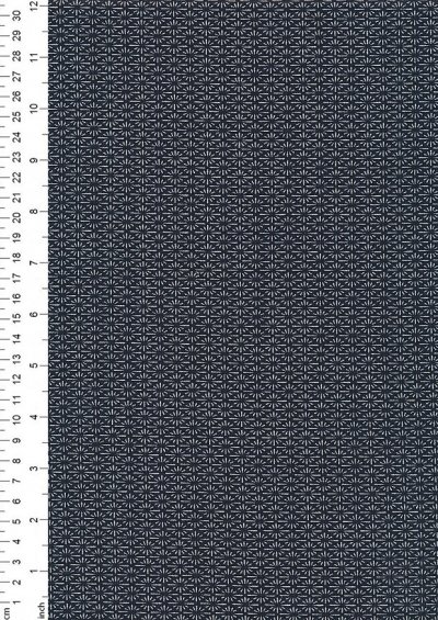 Sevenberry Japanese Linen Look Cotton - Star Navy Blue 68170