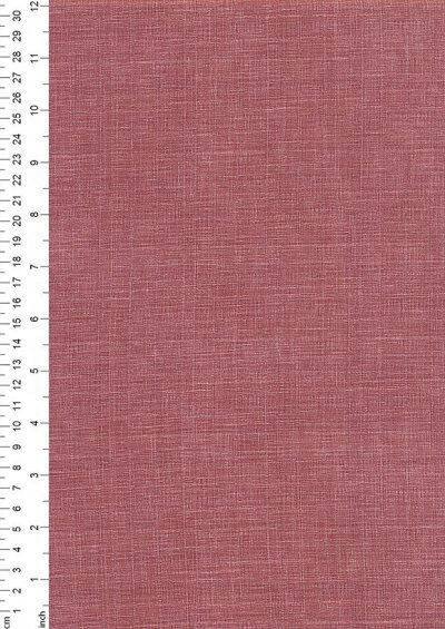 Sevenberry Japanese Plain Linen Look Cotton - RoseRose