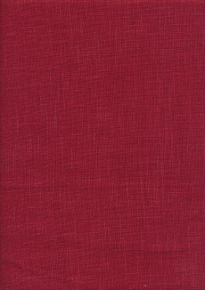 Sevenberry Japanese Plain Linen Look Cotton - RedRed