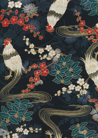 Traditional Japanese Print - Navy 61610 Col 105