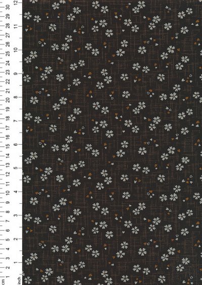Sevenberry Japanese Fabric - Cherry Blossom Brown