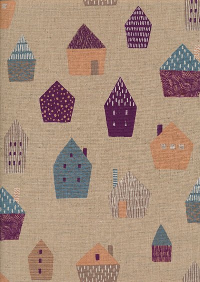 Sevenberry Japanese Fabric - Cotton Linen Mix In The City Taupe