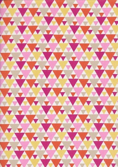 Je Ne Sais Quoi - Concentric Triangles Pink & Taupe