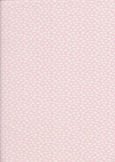 Cotton Jersey - Mini Clouds On Pink