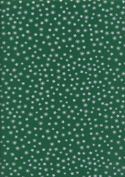 John Louden Christmas Collection - Gilded New Stars Green/Silver JLX0031