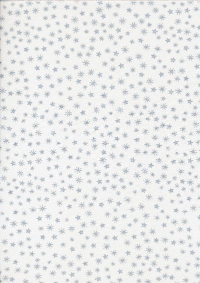 John Louden Christmas Collection - Gilded New Stars White/Silver JLX0031