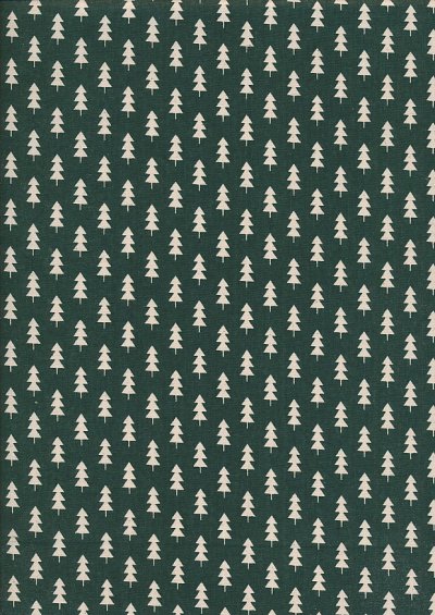 John Louden Christmas Collection - Scandi Small Tree Green/Natural Seeded JLX0045