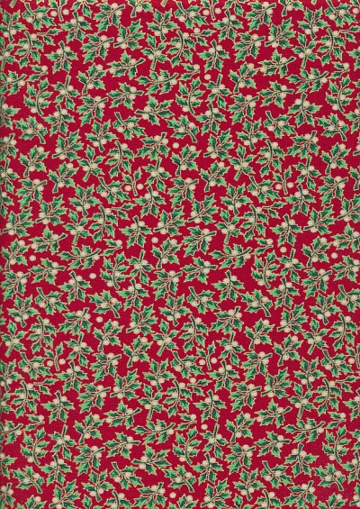 John Louden Christmas Collection - Holly on Red