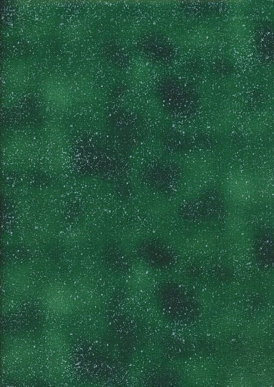 John Louden Christmas Collection - Silver Sprinkle on Green