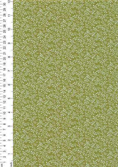 John Louden - Floral Vine JLK0104 Chartreuse