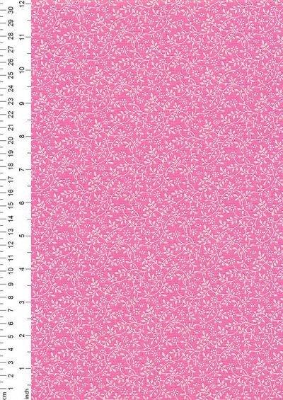 John Louden - Floral Vine JLK0104 Bright Pink