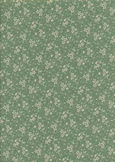 Kingfisher Fabrics - Hope Chest Florals 37928 Green/Ivory