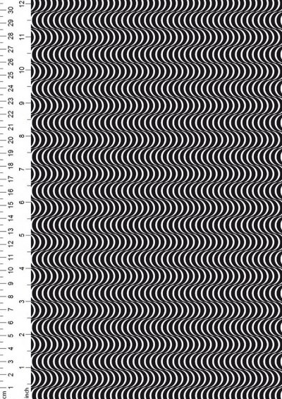 Lewis & Irene - Geometrix GX3.1 - Black & white wave