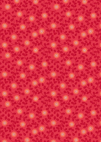 Lewis & Irene - Little Matryoshka A569.2 - Matryoshka floral on red