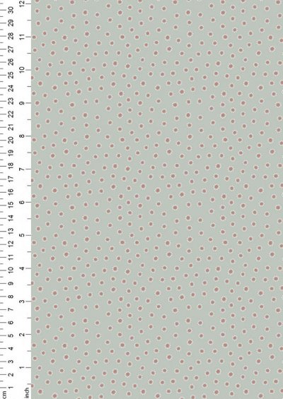 Lewis & Irene - Hannah's Flowers A615.2 - Dotty dots on grey