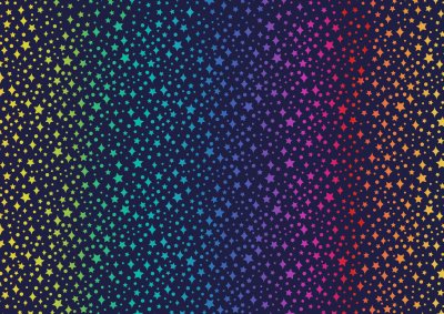 Lewis & Irene - Over The Rainbow A579.3 - Rainbow sparkles on nearly black