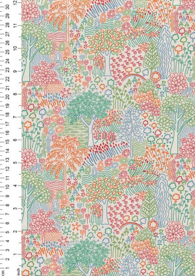 Liberty Fabrics - Woodland Walk Woodland Melody 16668118B
