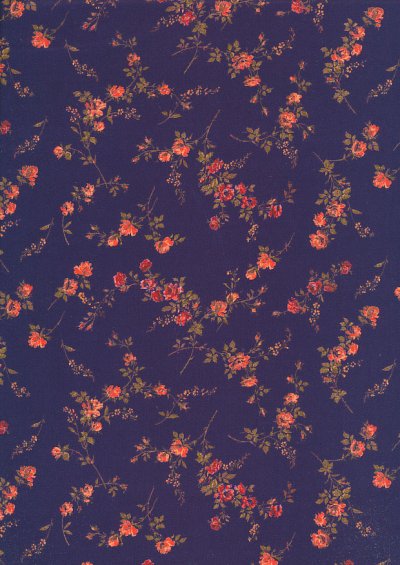 Liberty Cotton Lawn - Orange Rose Purple LOR247