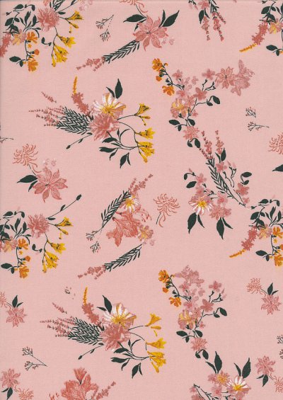 Lady McElroy Cotton Lawn - Blush Vine Pink-758