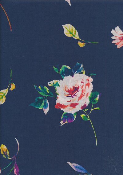 Lady McElroy Cotton Lawn - Floral Confetti Blue-850