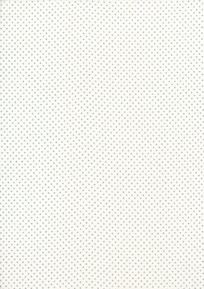 John Louden Christmas Metallic Print - Christmas Dot Foil White/ Silver JLX0006WHI