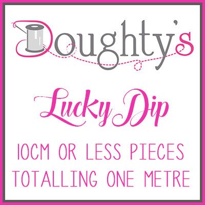 Lucky Dip Pack - 10cm Or Less Pieces, Totalling 1 Metre Of Fabric Blue