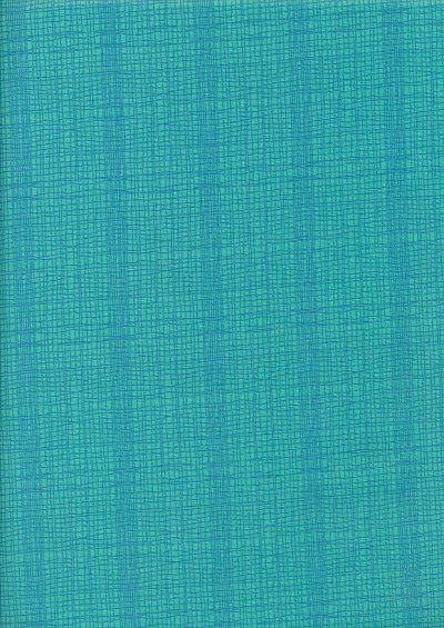 Inprint @ Makower - Stitch Check Turquoise T30