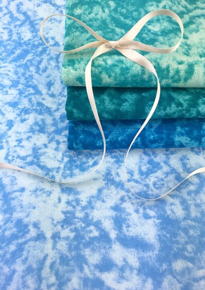 Marble Magic - 4 x Fat 1/4 Pack Turquoise & Blue