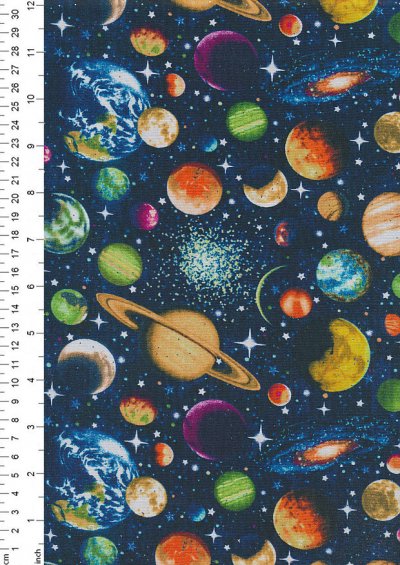 Nutex Novelty -  Solar Glitter 80420 col 3 Planets