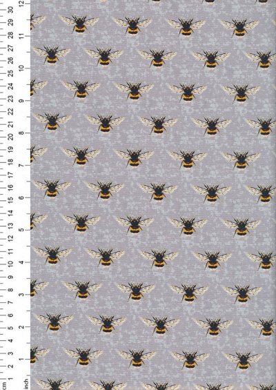 Nutex Novelty - Honey Bee  80480 102  On Grey