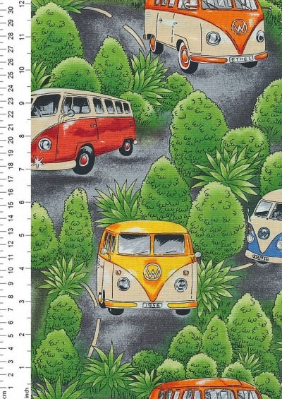 Campervan Nautical 100% Cotton Fabric Poplin Curtains Crafts Quilting Cushions