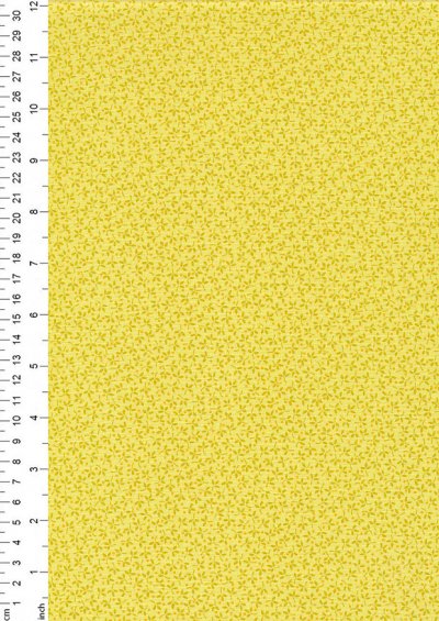 Andover Fabrics Over The Rainbow By Kathy Hall - Ditsy Floral Sprig Yellow