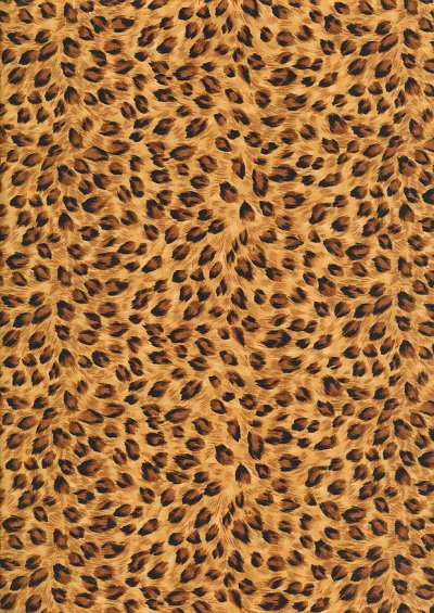 Rose & Hubble - Quality Cotton Print CP-0880 Tan Leopard Skin