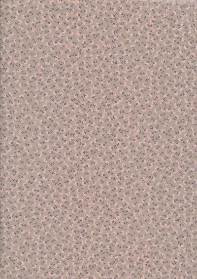 Rose & Hubble - Quality Cotton Print CP-0834 Tan Floral