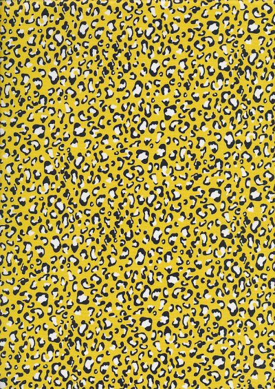 Quality Cotton Print - Light Yellow Leopard