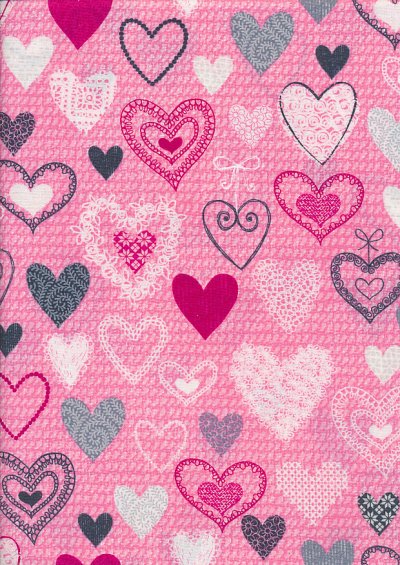 Kanvas Studio - Knit Together Knit Together Hearts 7873-02 Pink