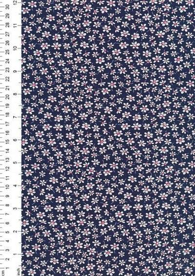 Rose & Hubble - Quality Cotton Print CP-0861 Navy